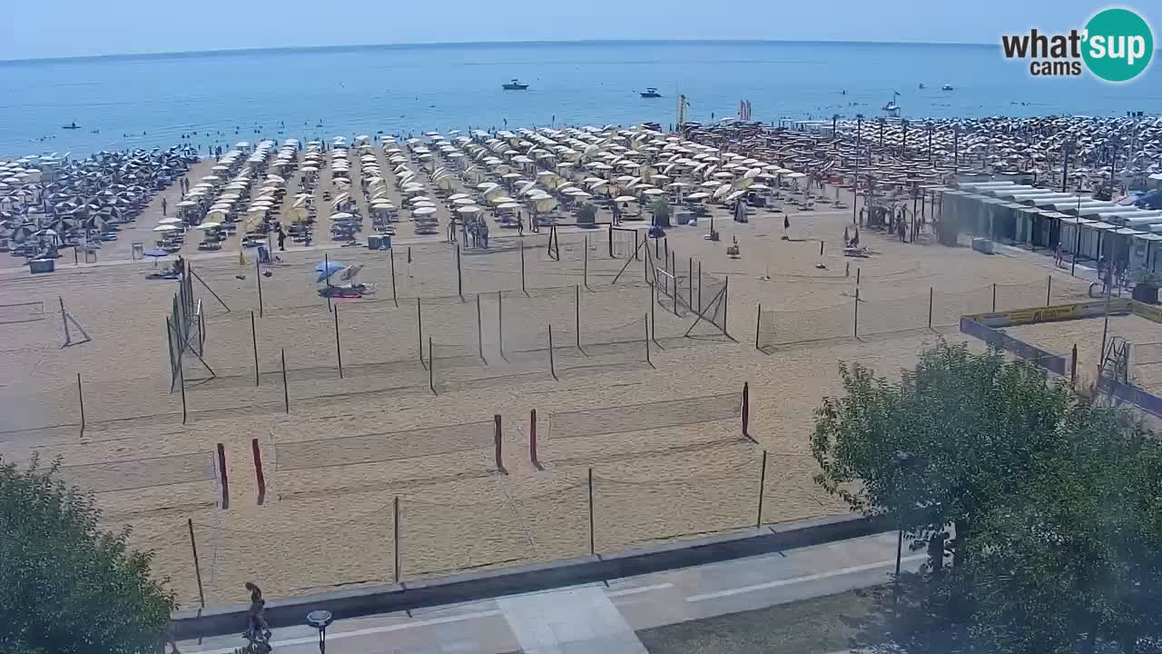 Webcam en direct plage de Bibione – vue depuis Ashanti ApartHotel