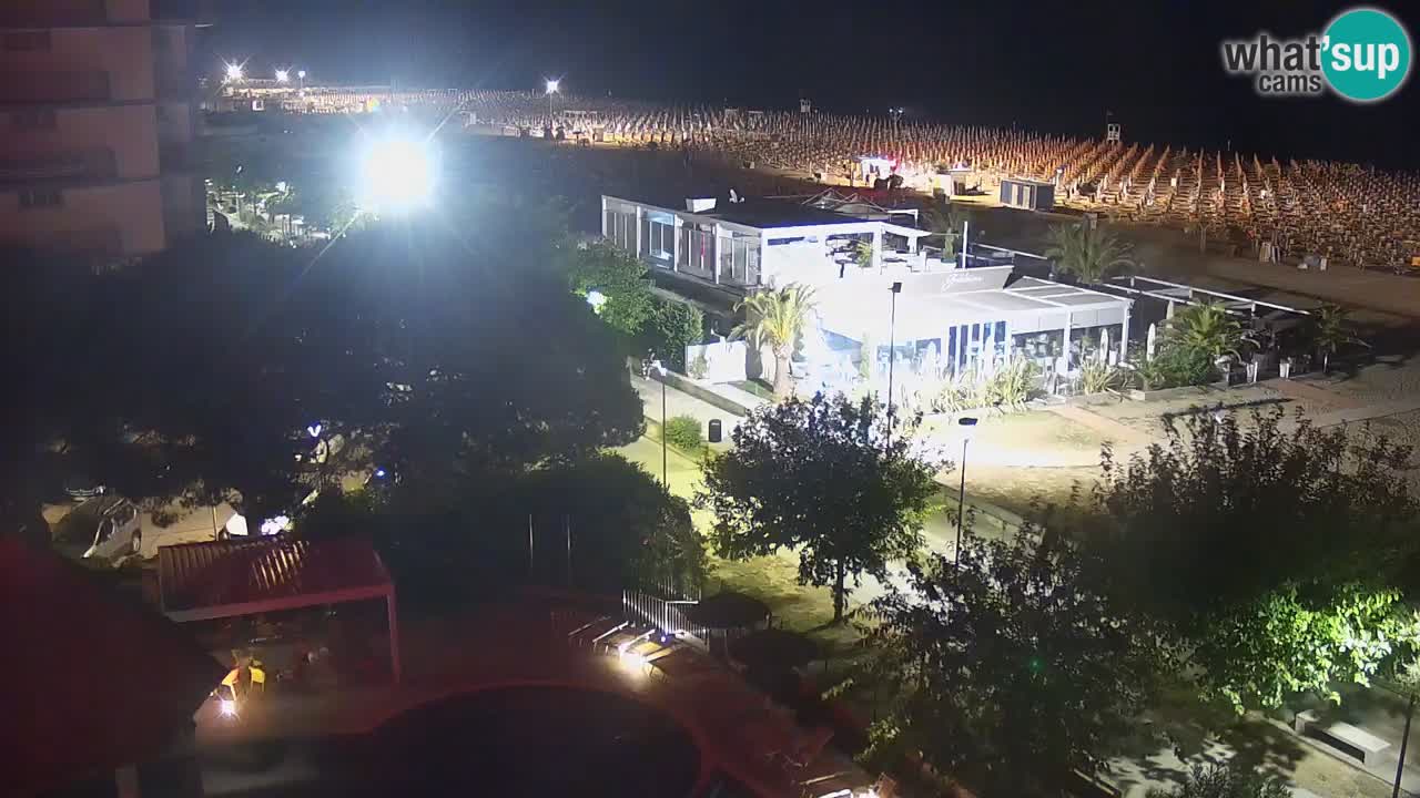 Webcam en direct plage de Bibione – vue depuis Ashanti ApartHotel