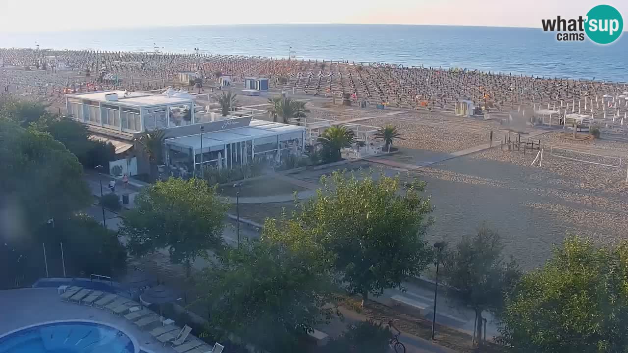 Webcam en vivo playa Bibione – vista desde Ashanti ApartHotel