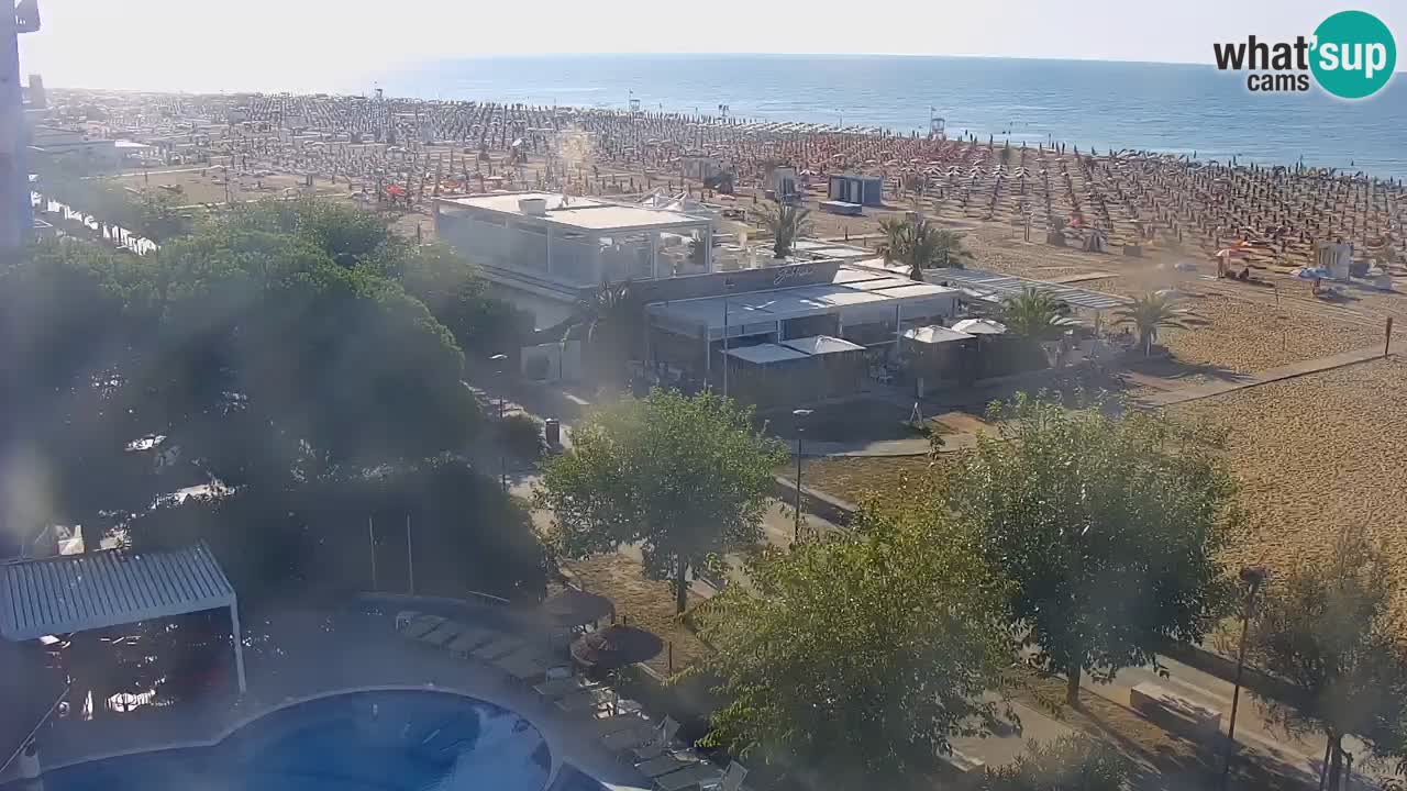Webcam en vivo playa Bibione – vista desde Ashanti ApartHotel