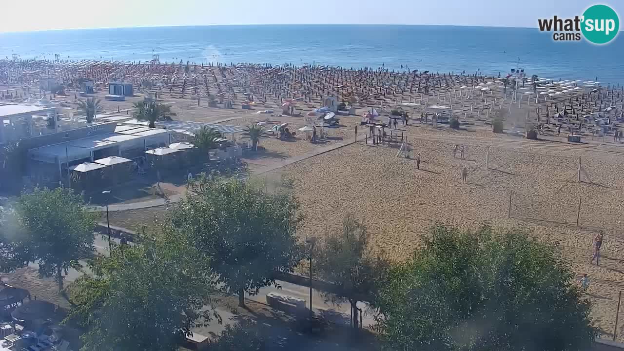 Webcam en direct plage de Bibione – vue depuis Ashanti ApartHotel