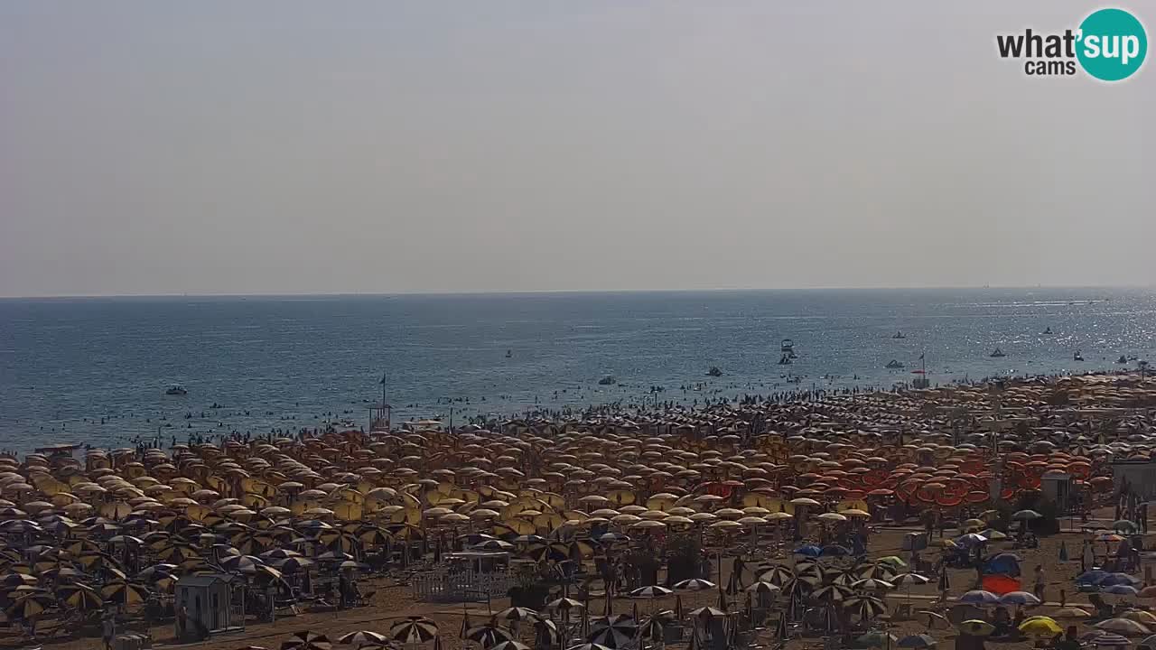 Spletna kamera Bibione plaža – pogled iz Ashanti ApartHotela