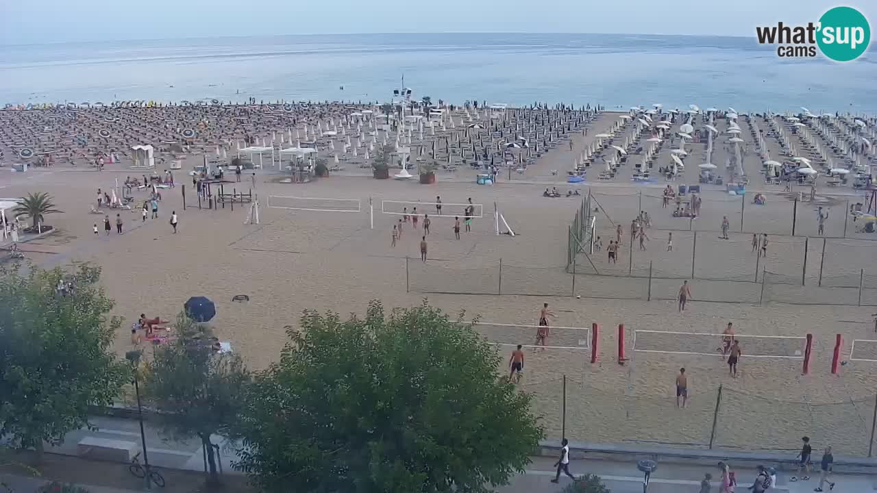 Spletna kamera Bibione plaža – pogled iz Ashanti ApartHotela