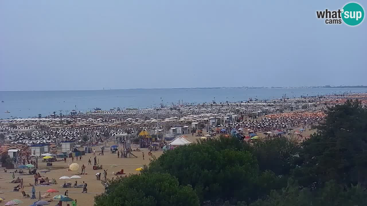 Webcam en vivo playa Bibione – vista desde Ashanti ApartHotel