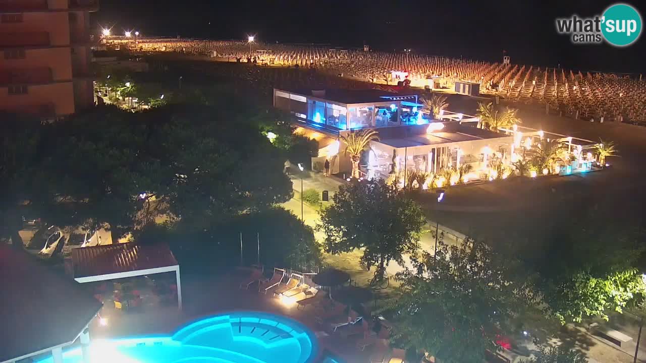 Webcam en vivo playa Bibione – vista desde Ashanti ApartHotel