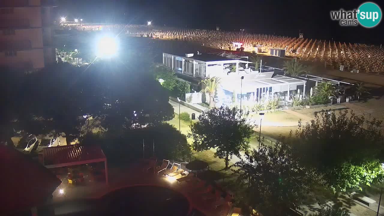 Webcam en vivo playa Bibione – vista desde Ashanti ApartHotel