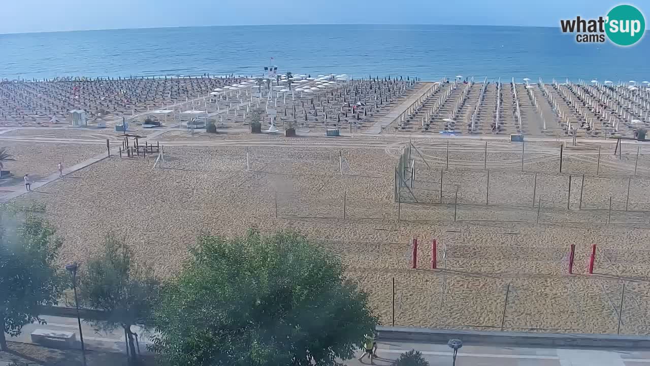 Webcam en direct plage de Bibione – vue depuis Ashanti ApartHotel