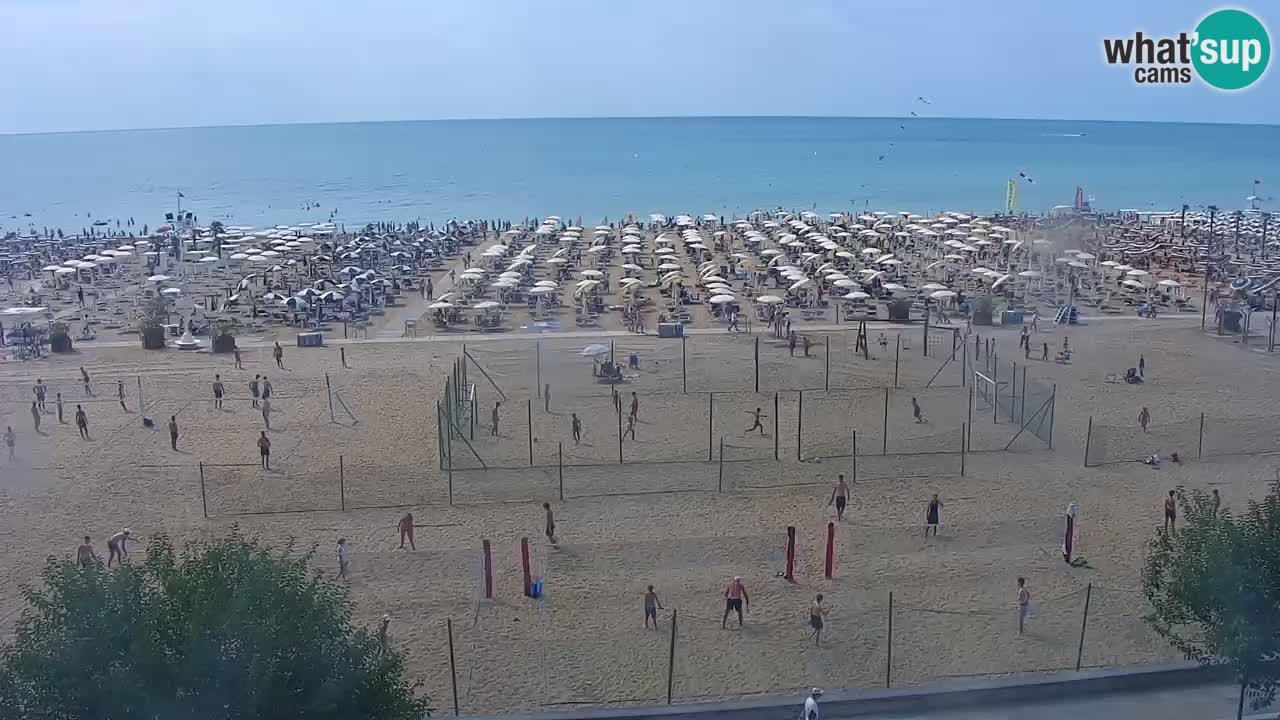 Webcam en direct plage de Bibione – vue depuis Ashanti ApartHotel
