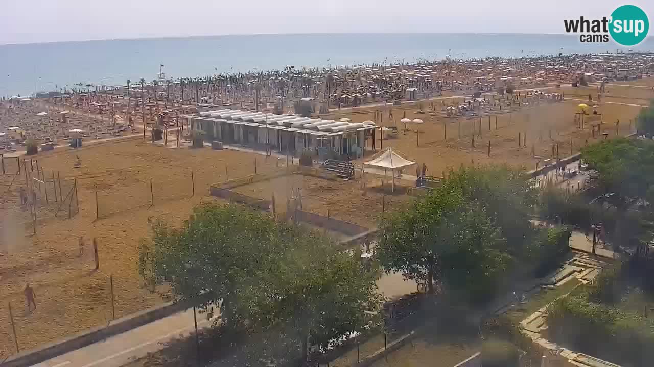Webcam en direct plage de Bibione – vue depuis Ashanti ApartHotel