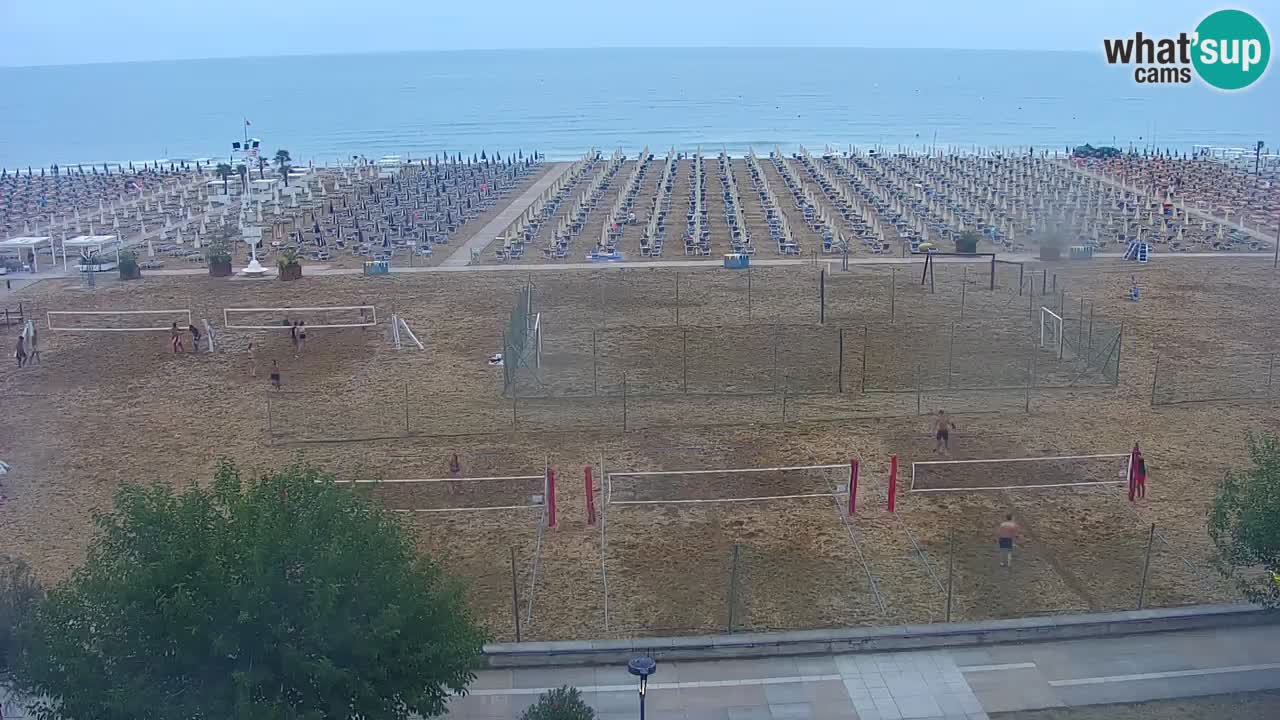 Web kamera Bibione plaža – pogled sa Ashanti ApartHotela