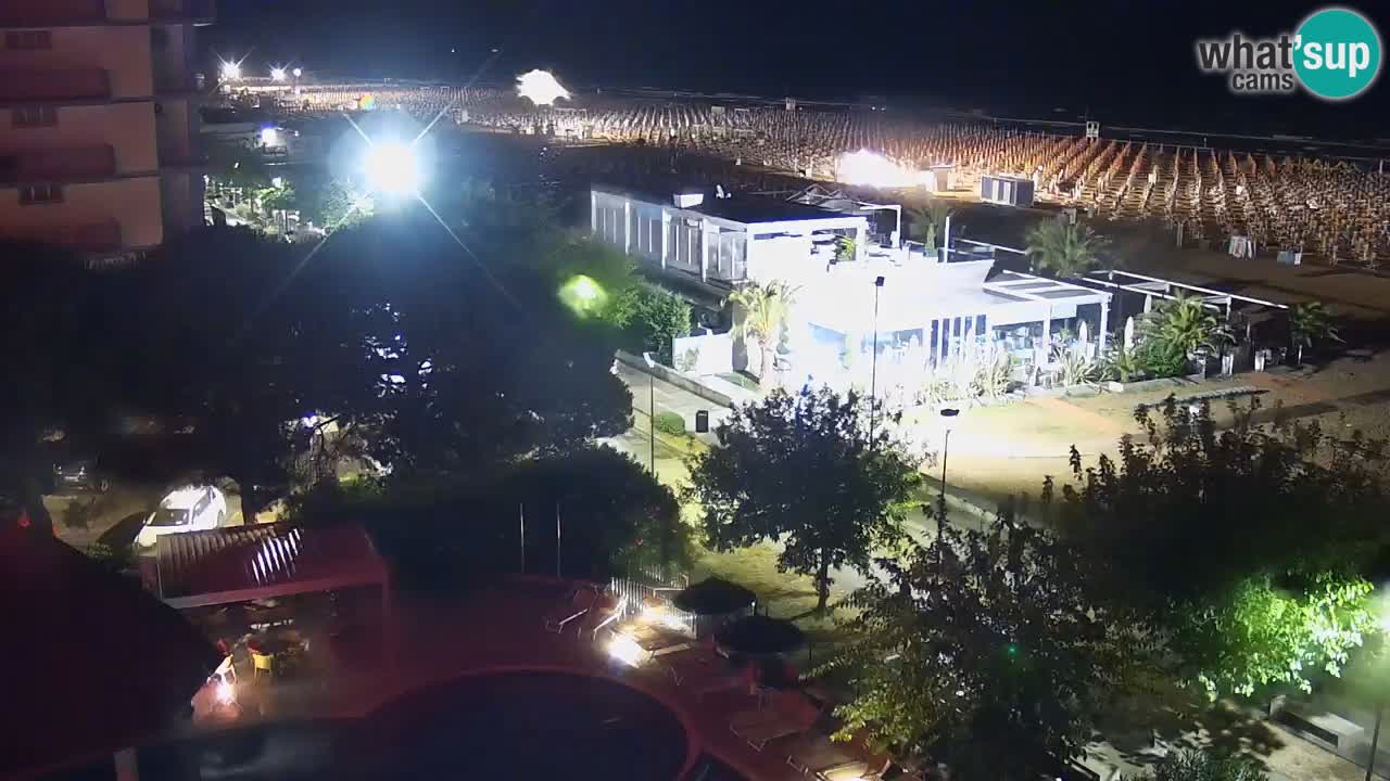 Webcam en vivo playa Bibione – vista desde Ashanti ApartHotel