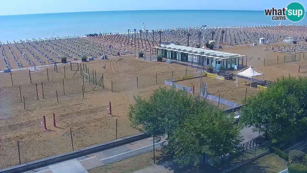 Webcam en vivo playa Bibione – vista desde Ashanti ApartHotel