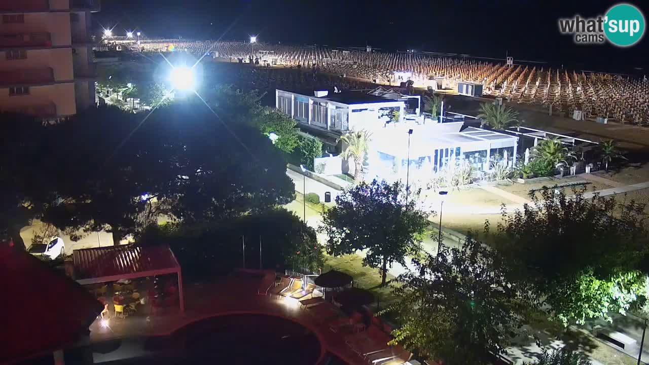 Webcam en vivo playa Bibione – vista desde Ashanti ApartHotel