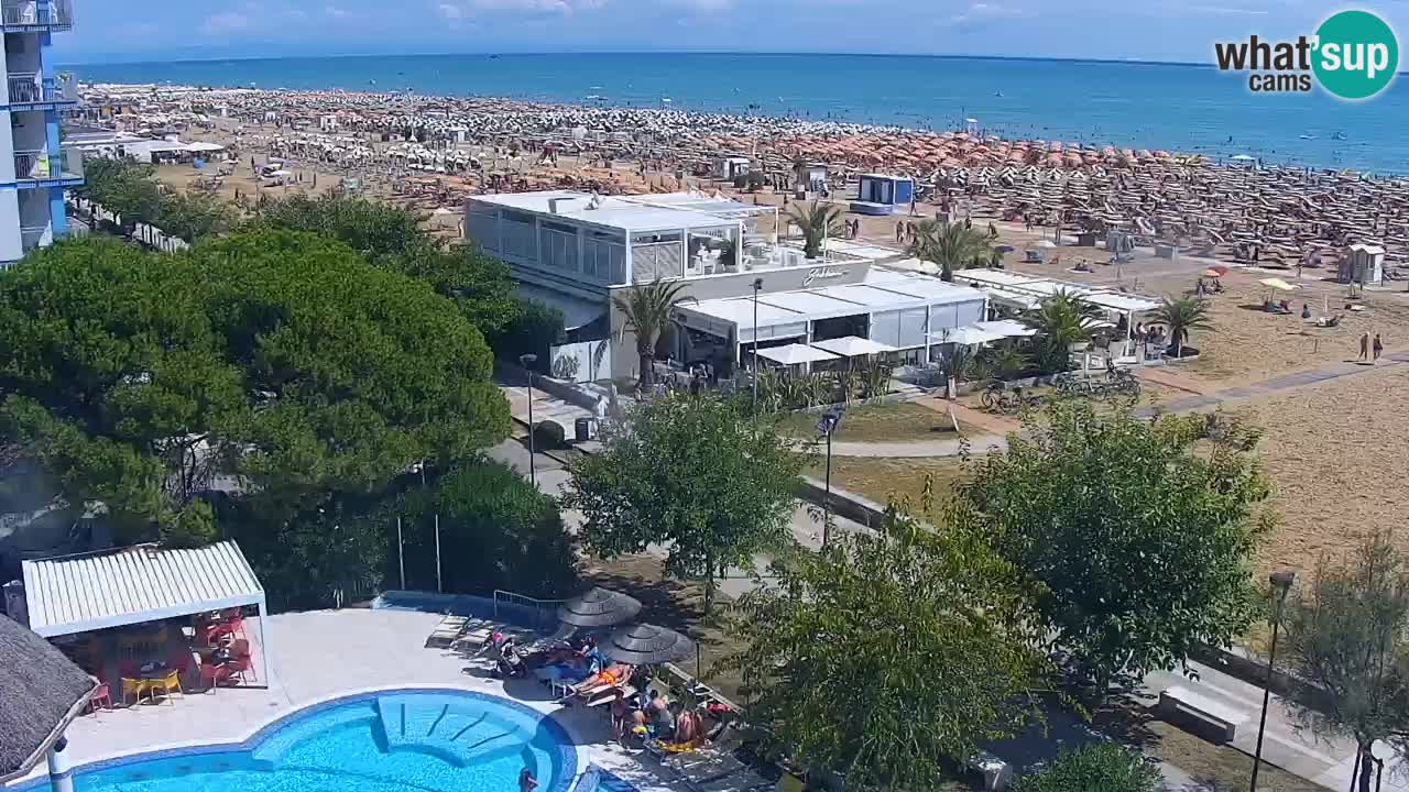 Web kamera Bibione plaža – pogled sa Ashanti ApartHotela