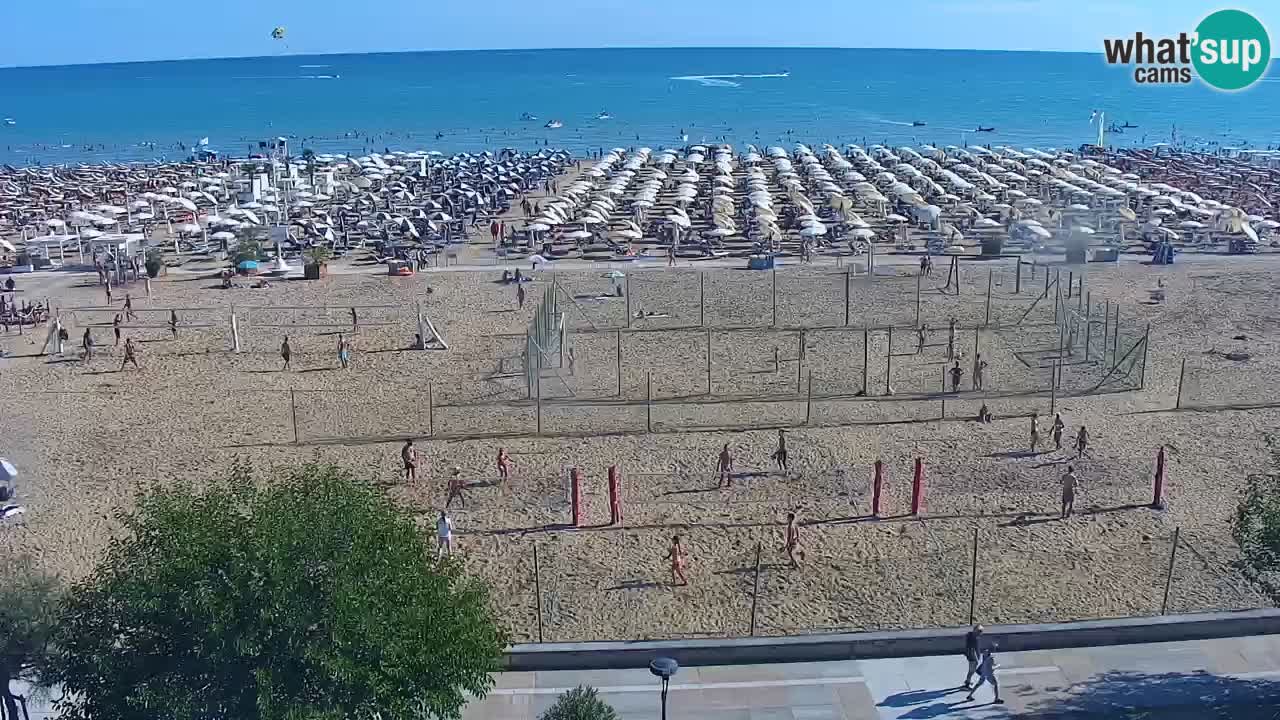 Web kamera Bibione plaža – pogled sa Ashanti ApartHotela