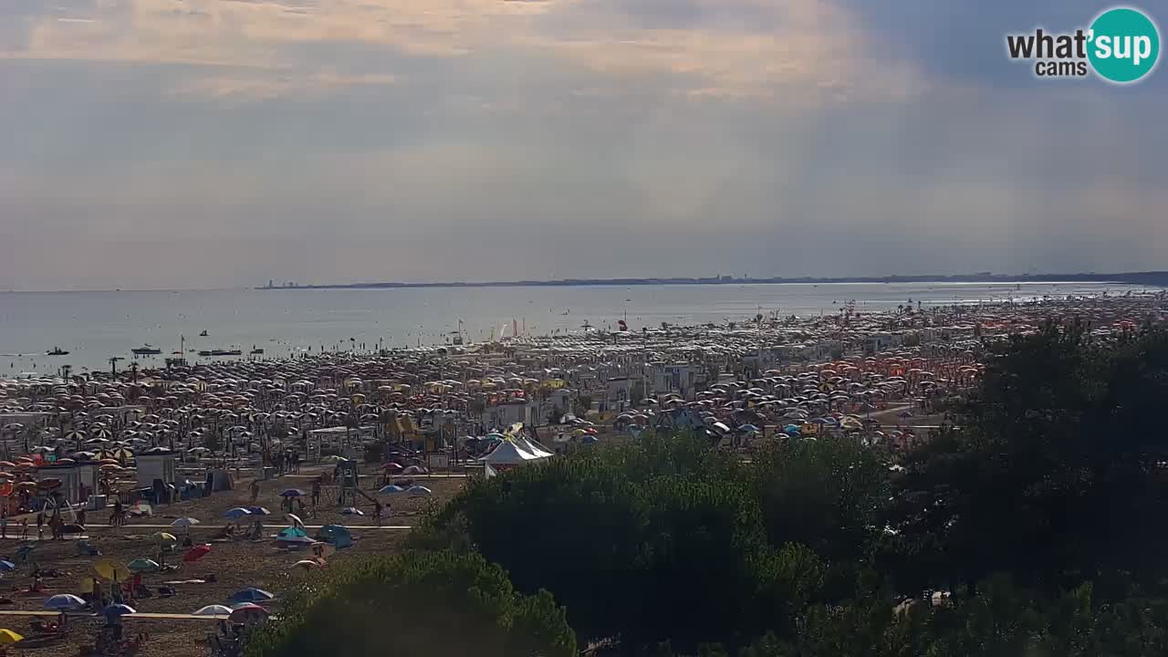 Webcam en vivo playa Bibione – vista desde Ashanti ApartHotel