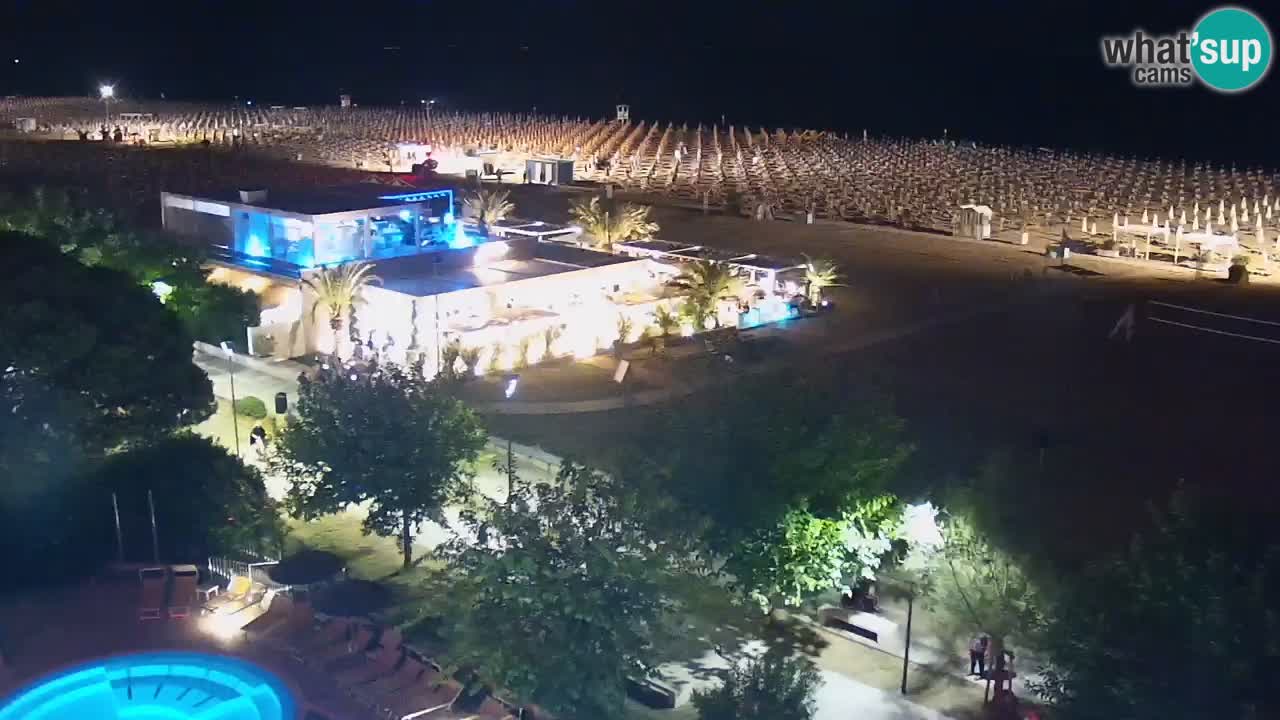Webcam en vivo playa Bibione – vista desde Ashanti ApartHotel