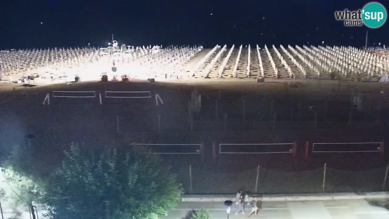 Webcam en direct plage de Bibione – vue depuis Ashanti ApartHotel