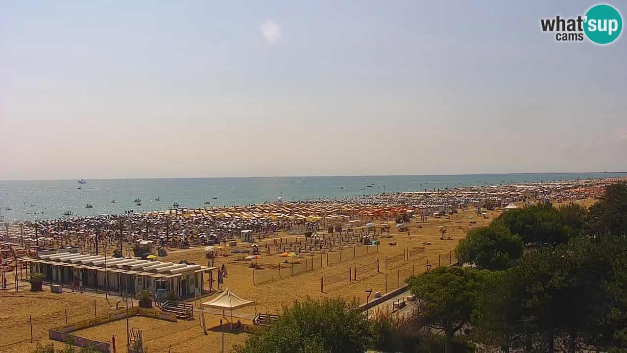 Webcam en direct plage de Bibione – vue depuis Ashanti ApartHotel