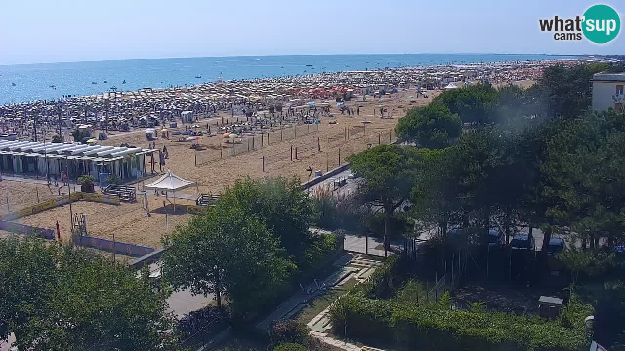 Web kamera Bibione plaža – pogled sa Ashanti ApartHotela