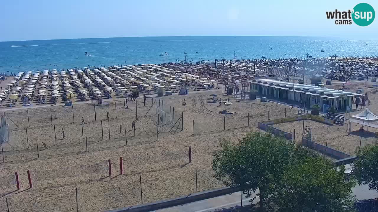 Webcam en direct plage de Bibione – vue depuis Ashanti ApartHotel