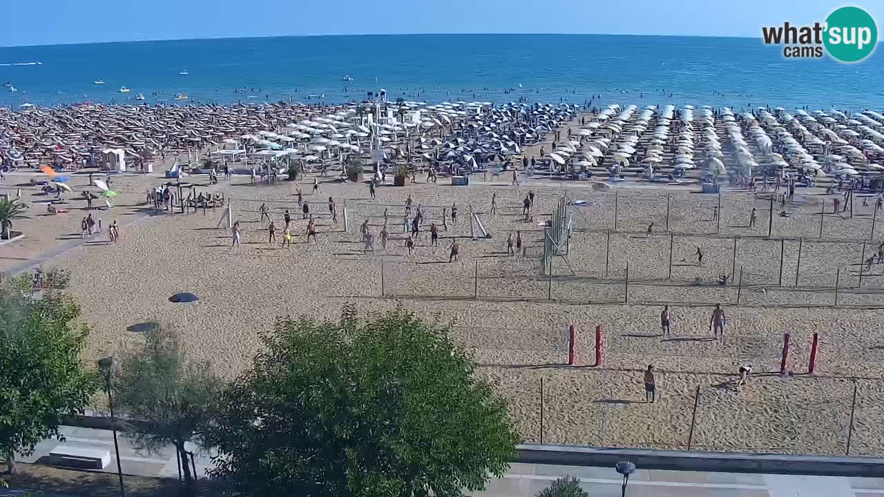 Web kamera Bibione plaža – pogled sa Ashanti ApartHotela