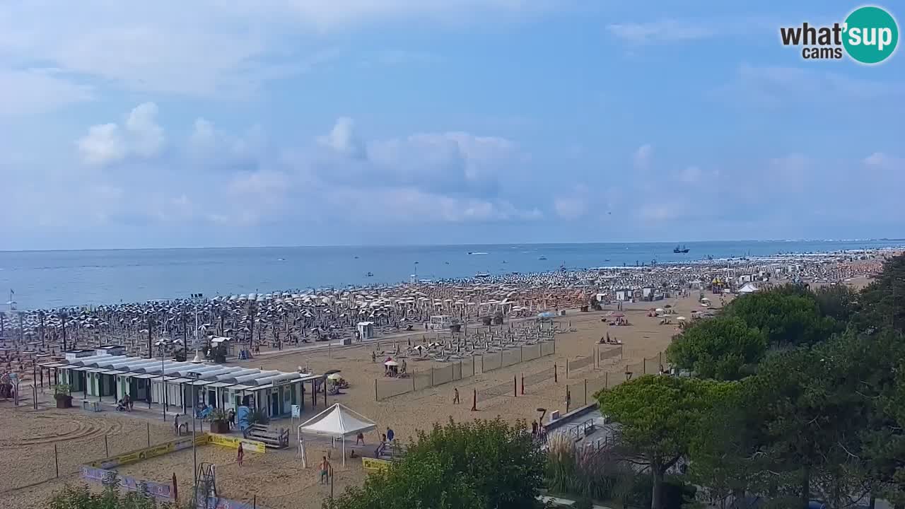 Webcam en vivo playa Bibione – vista desde Ashanti ApartHotel