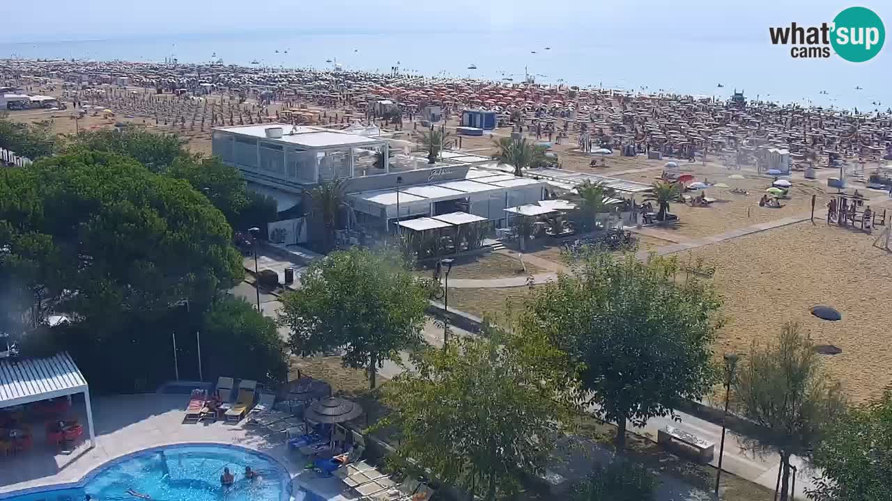 Web kamera Bibione plaža – pogled sa Ashanti ApartHotela