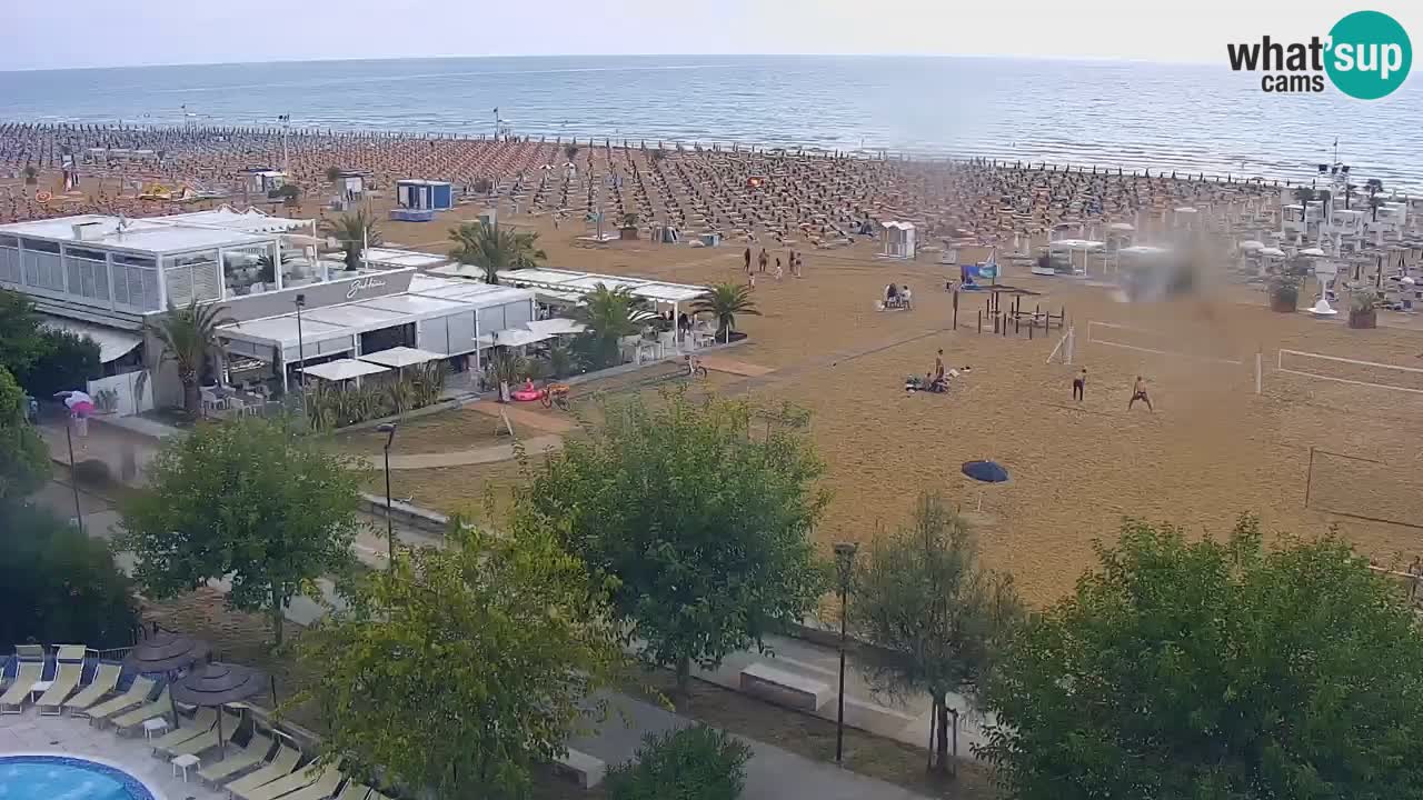 Webcam en vivo playa Bibione – vista desde Ashanti ApartHotel
