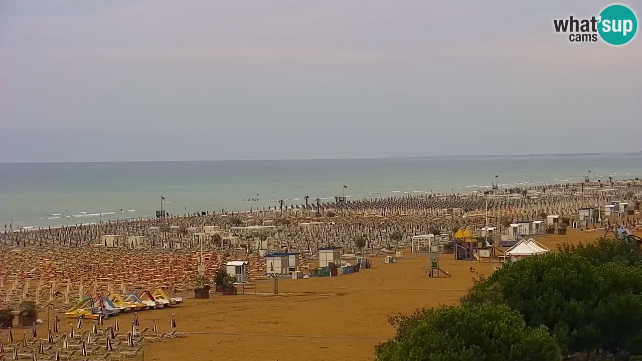 Webcam en direct plage de Bibione – vue depuis Ashanti ApartHotel