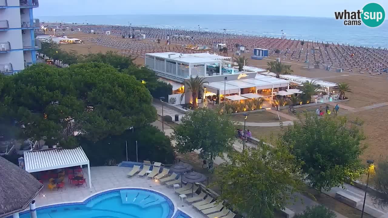 Webcam en vivo playa Bibione – vista desde Ashanti ApartHotel