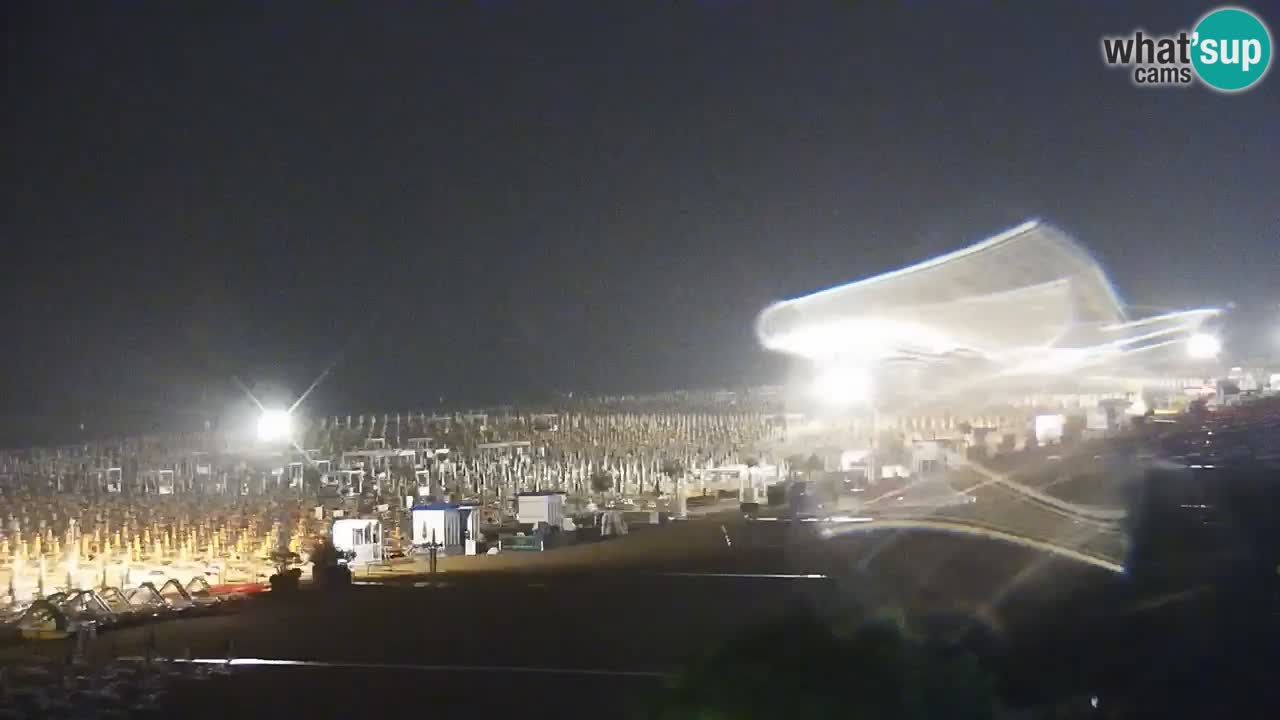 Spletna kamera Bibione plaža – pogled iz Ashanti ApartHotela