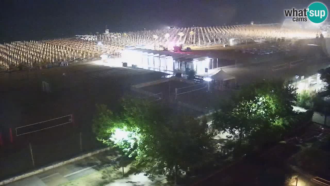 Webcam en vivo playa Bibione – vista desde Ashanti ApartHotel