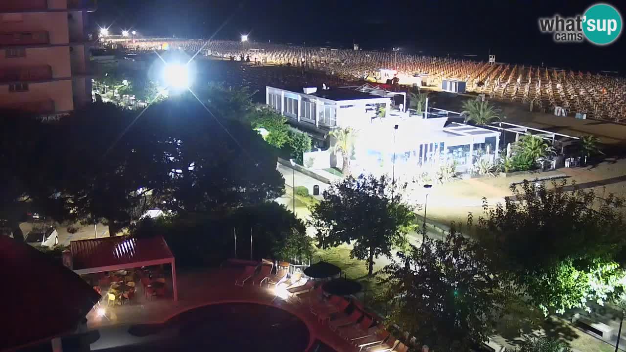 Web kamera Bibione plaža – pogled sa Ashanti ApartHotela