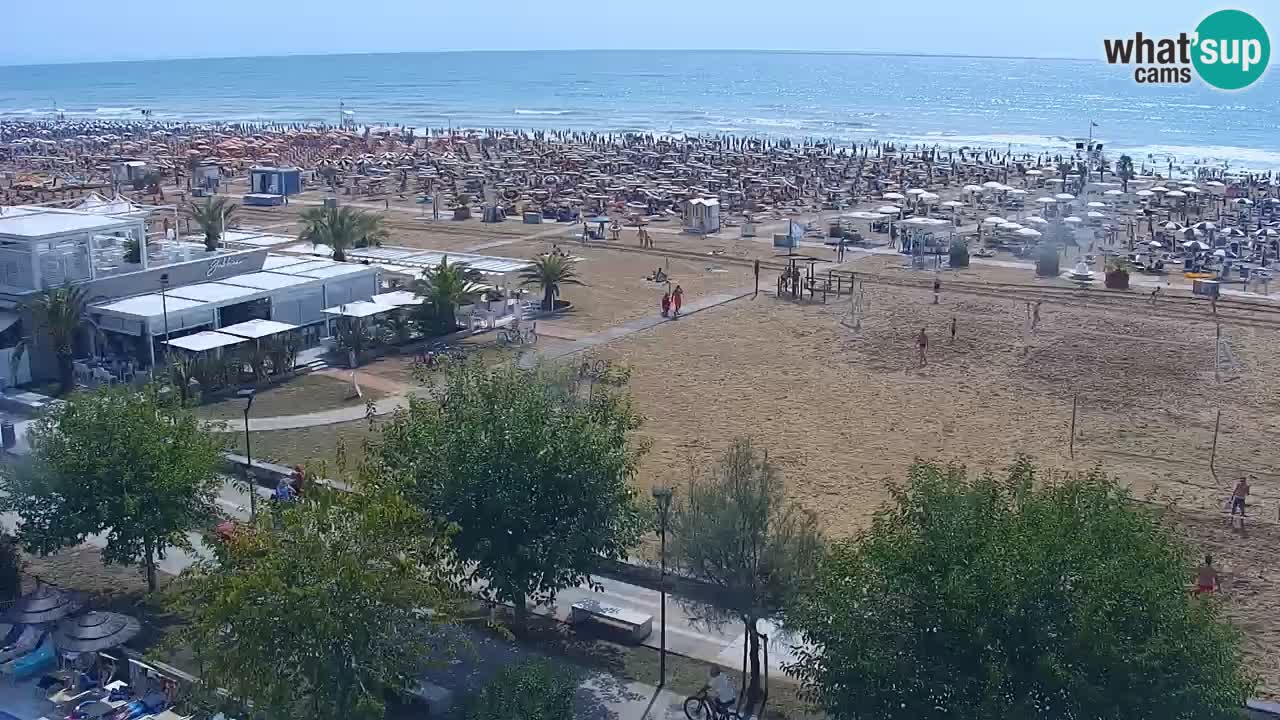 Web kamera Bibione plaža – pogled sa Ashanti ApartHotela