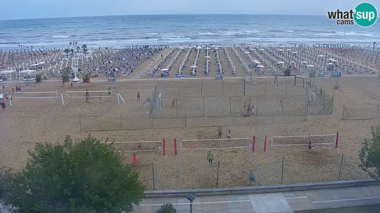 Webcam en direct plage de Bibione – vue depuis Ashanti ApartHotel