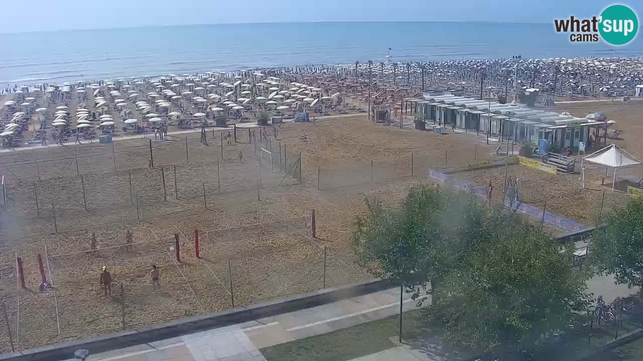 Webcam en vivo playa Bibione – vista desde Ashanti ApartHotel