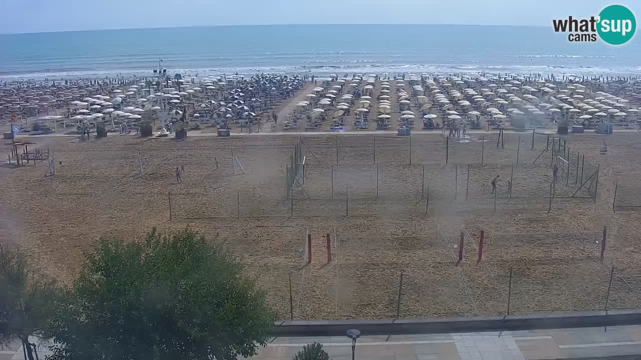 Webcam en direct plage de Bibione – vue depuis Ashanti ApartHotel