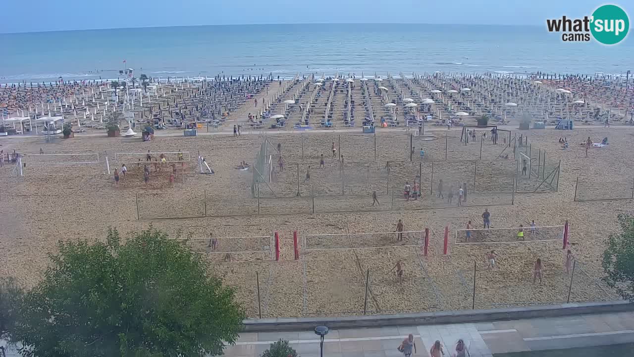 Webcam en vivo playa Bibione – vista desde Ashanti ApartHotel