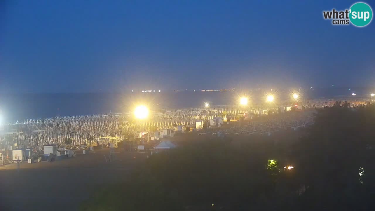 Webcam en direct plage de Bibione – vue depuis Ashanti ApartHotel