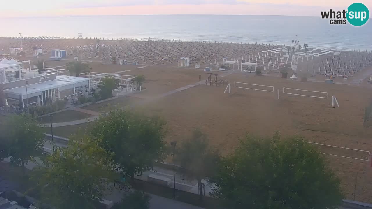Webcam en direct plage de Bibione – vue depuis Ashanti ApartHotel