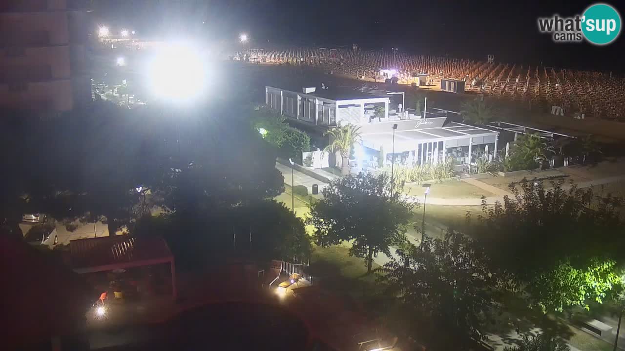 Webcam en direct plage de Bibione – vue depuis Ashanti ApartHotel