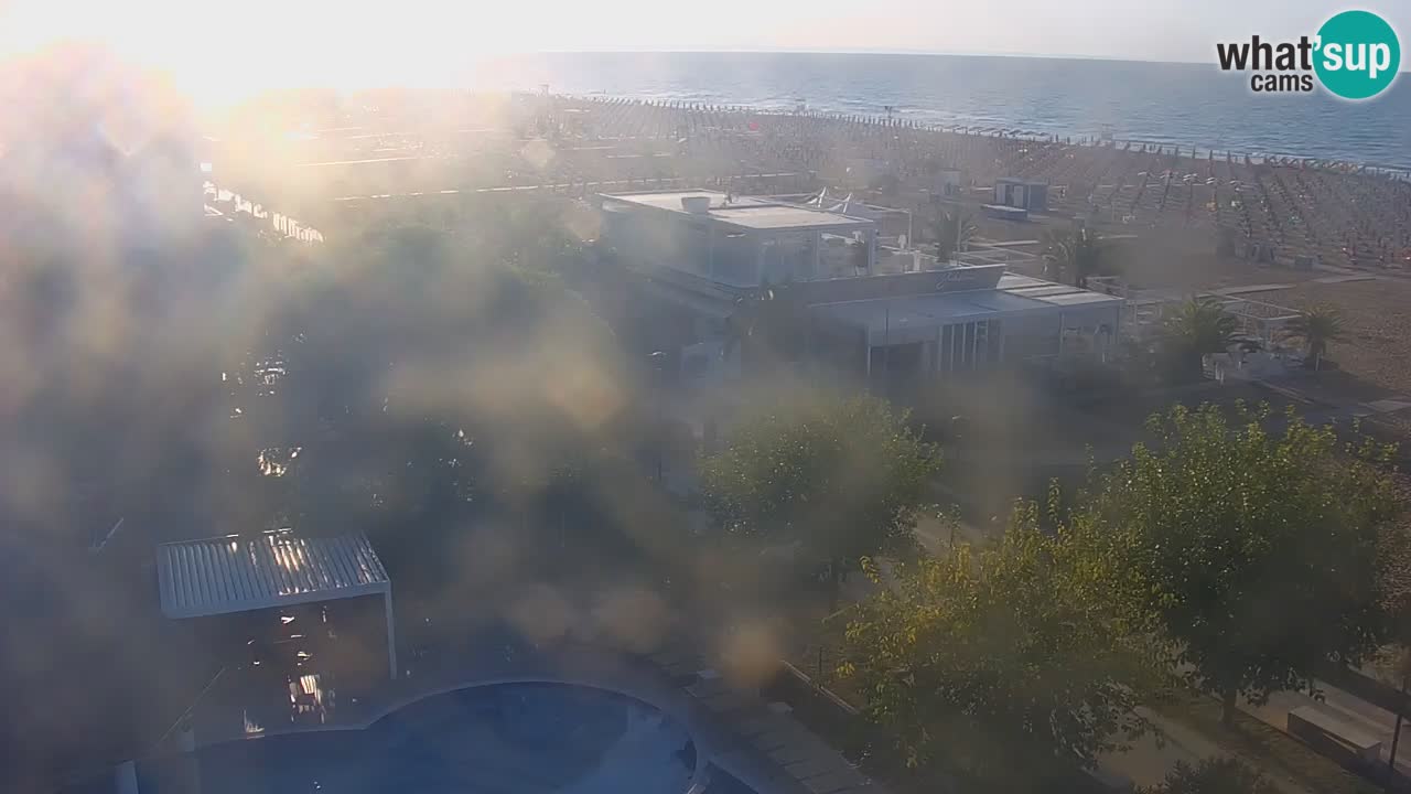 Webcam en direct plage de Bibione – vue depuis Ashanti ApartHotel