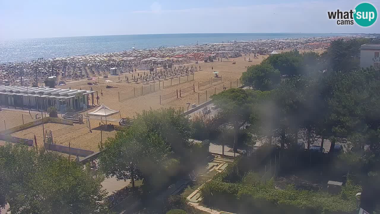 Webcam en vivo playa Bibione – vista desde Ashanti ApartHotel