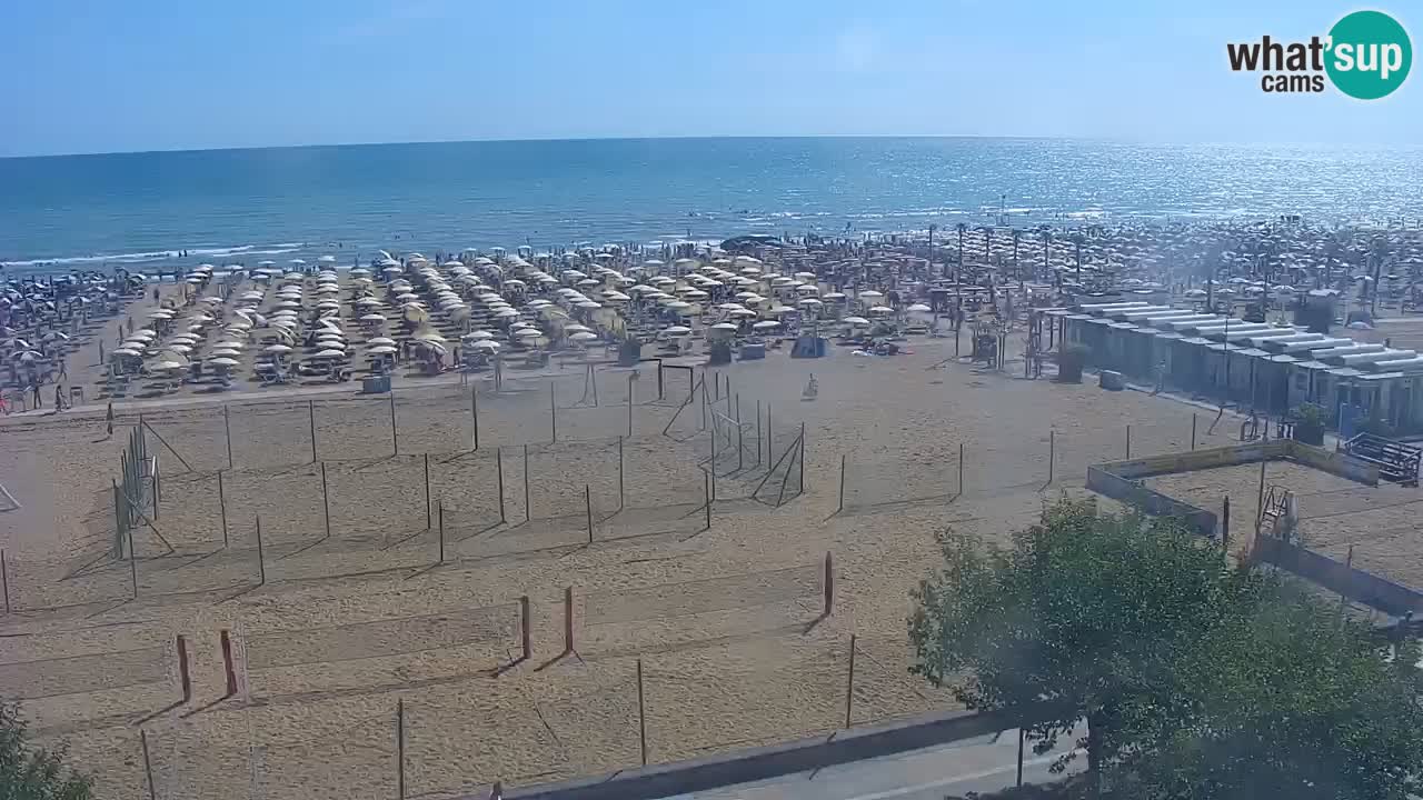 Webcam en vivo playa Bibione – vista desde Ashanti ApartHotel