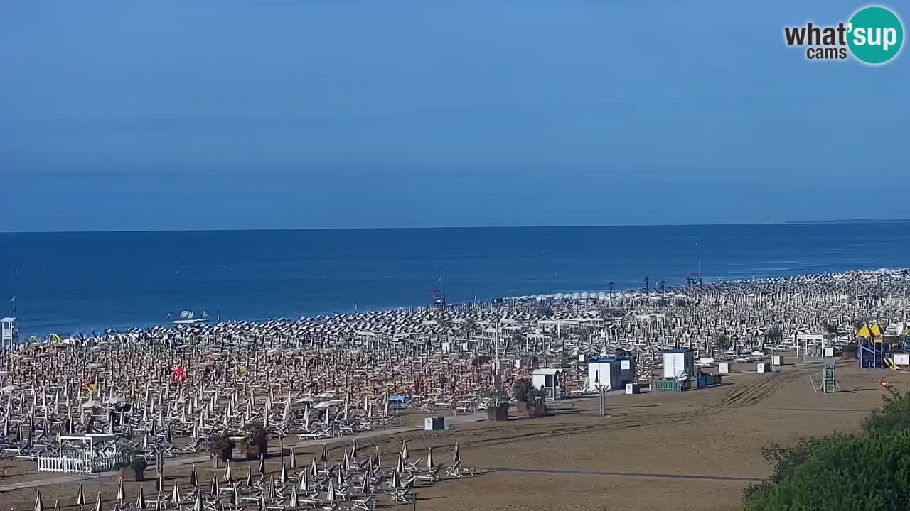 Webcam en direct plage de Bibione – vue depuis Ashanti ApartHotel