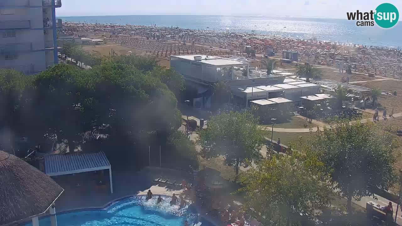 Web kamera Bibione plaža – pogled sa Ashanti ApartHotela