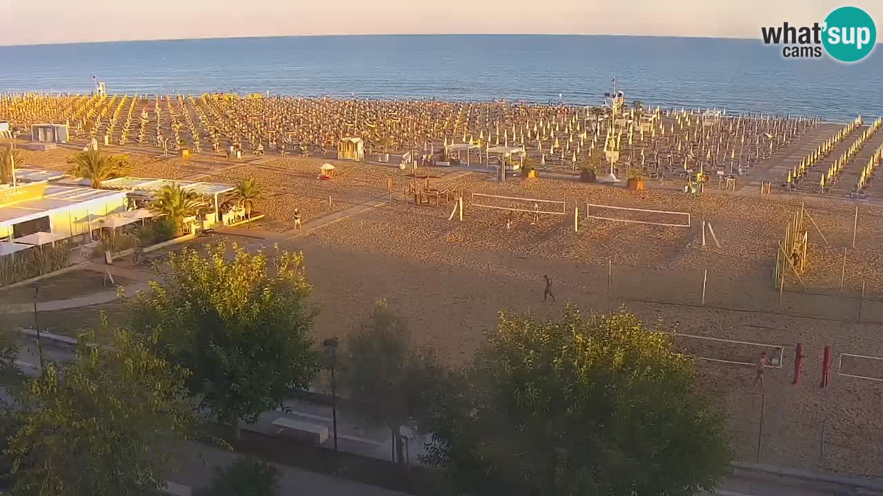 Webcam en vivo playa Bibione – vista desde Ashanti ApartHotel