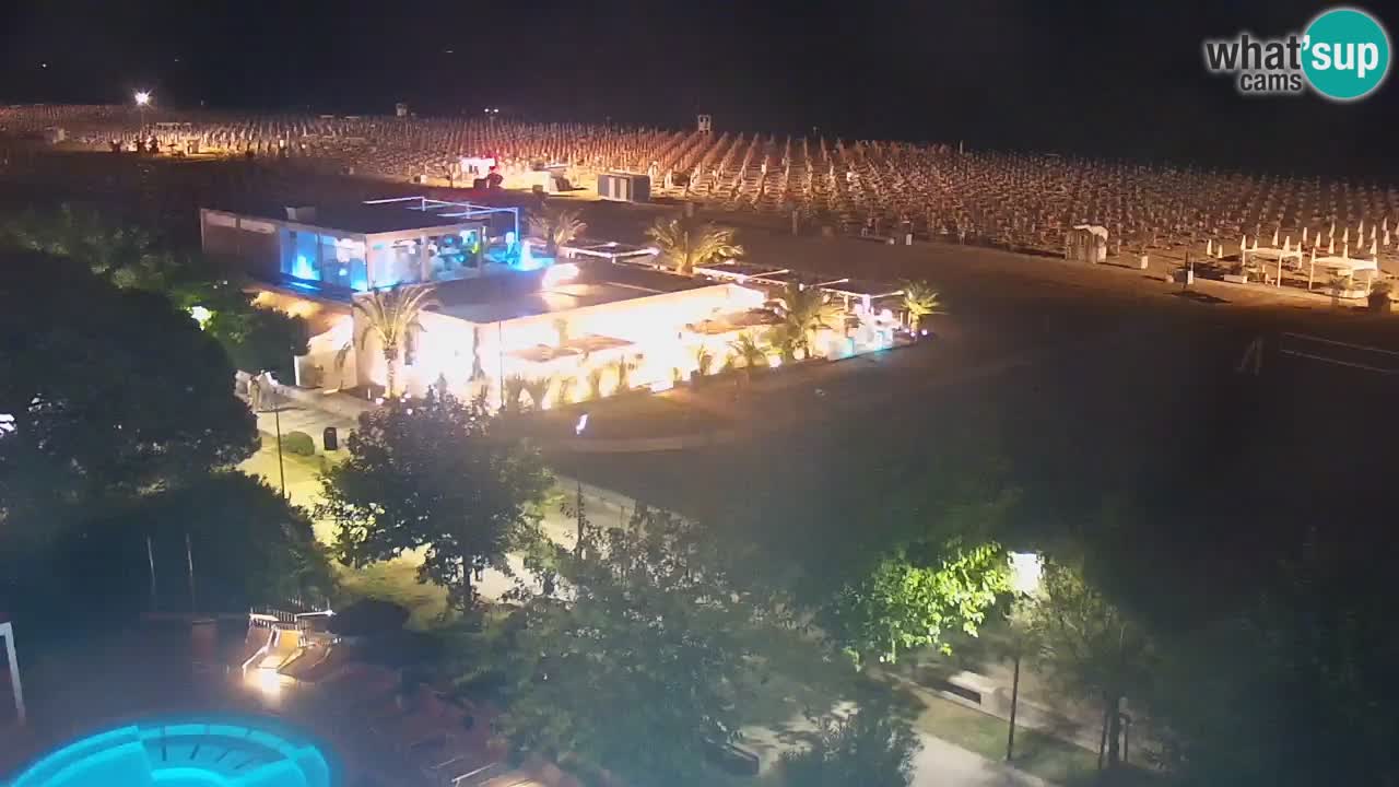 Webcam en vivo playa Bibione – vista desde Ashanti ApartHotel
