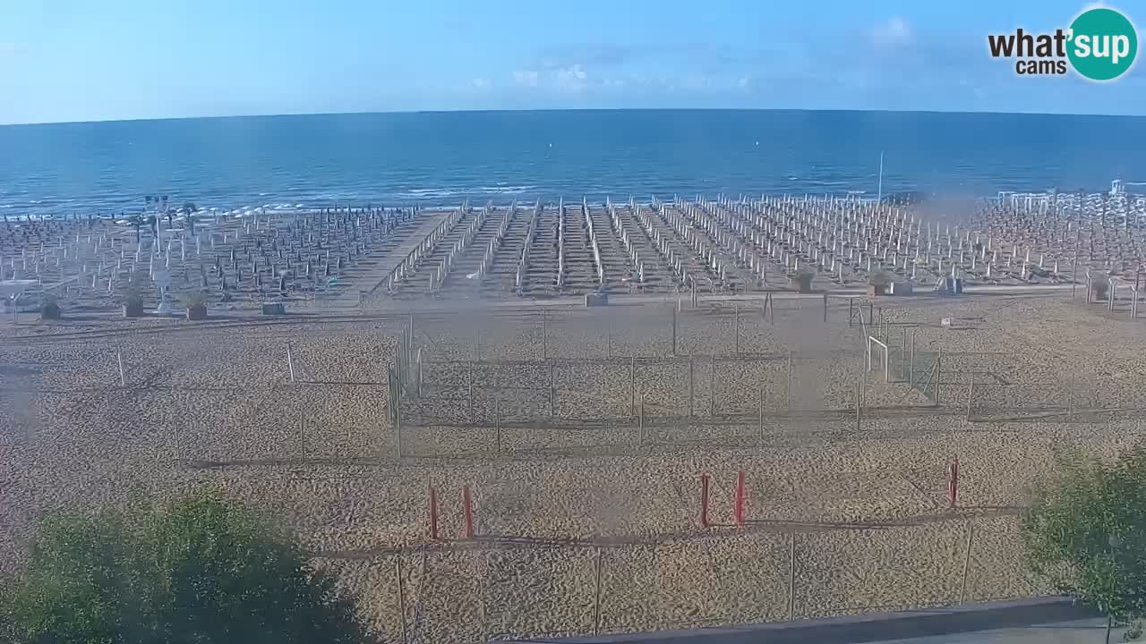 Webcam en direct plage de Bibione – vue depuis Ashanti ApartHotel
